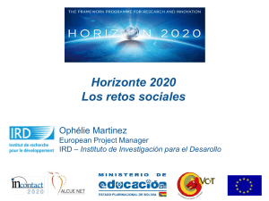HORIZON 2020 The EU Framework Programme for