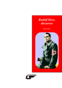 Rudolf Hess, discursos
