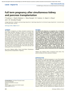 Full term pregnancy after simultaneous kidney and pancreas