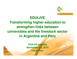 EDULIVE Transforming higher education to strengthen links