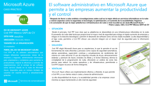Microsoft Azure El software administrativo en Microsoft