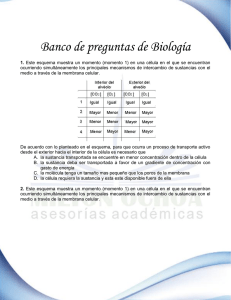 Banco de preguntas de Biología