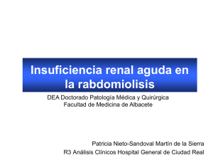 Incidencia de la insuficiencia renal aguda en la rabdomiolisis