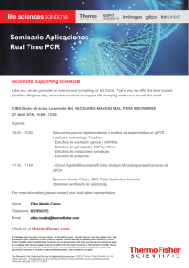 Seminario Aplicaciones Real Time PCR