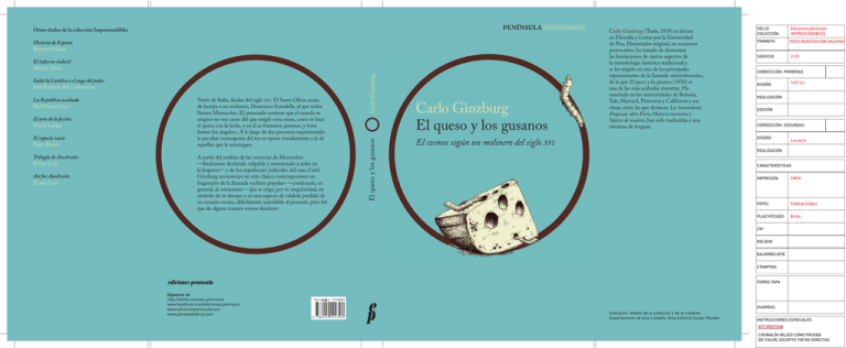 Carlo Ginzburg El queso y los gusanos