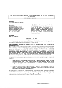 Page 1 ACTA DE LA SESIÓN ORDINARIA DEL AYUNTAMIENTO