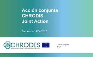 Acción conjunta CHRODIS Joint Action