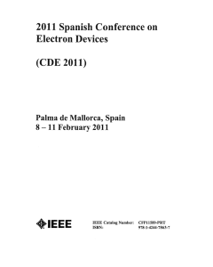 2011 Spanish Conference on Electron Devices