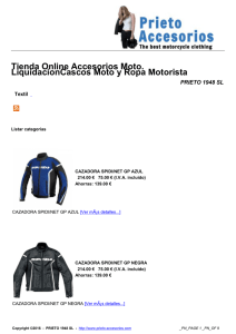 Tienda Online Accesorios Moto. Liquidacion Cascos Moto y Ropa