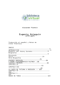 Eugenio Oneguin - Biblioteca Virtual Universal