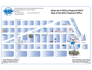 Mapa de la Oficina Regional NACC Map of the NACC Regional Office