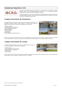 Instalaciones Deportivas C.A.D. Campus Universitario de