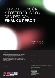 curso de edición y postproducción de vídeo con final cut pro 7