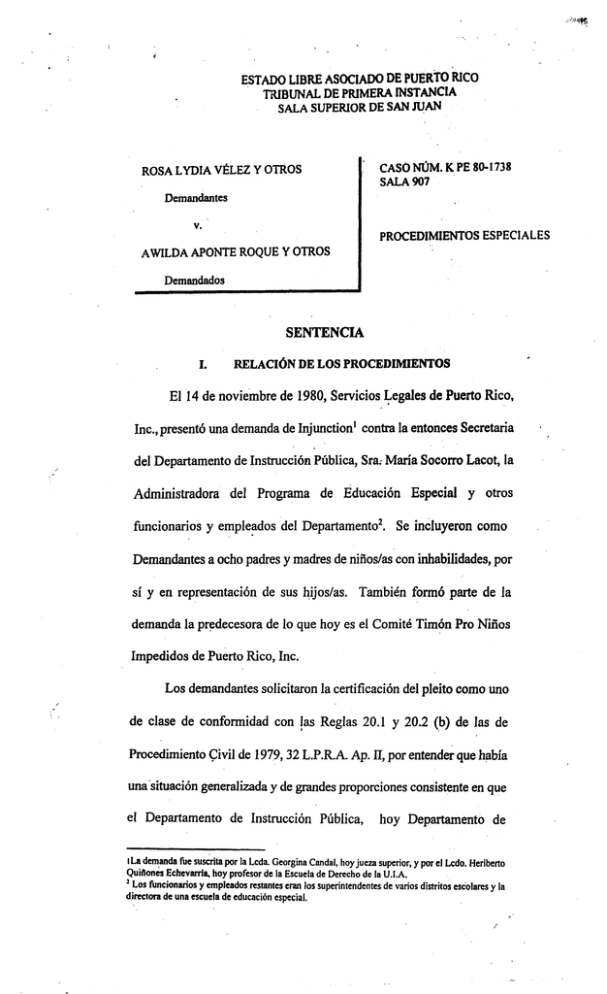 ESTADO L1BRE ASOCIADO DE PUERto RICO SENTENCIA EI 14