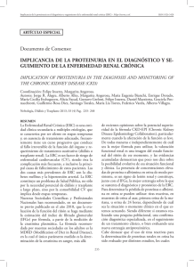 Documento de Consenso: IMPLICANCIA DE LA PROTEINURIA EN