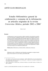 2-ESTUDIO BIBLIOMETRICO.p65 - Pontificia Universidad Javeriana