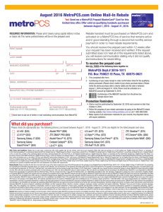 What did you purchase? August 2016 MetroPCS
