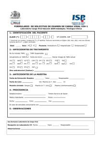 formulario de solicitud de examen de carga viral vih-1