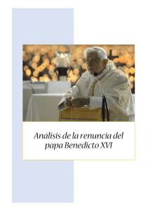 Análisis de la renuncia del papa Benedicto XVI