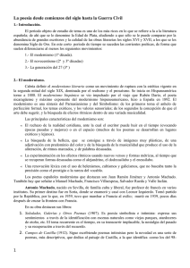 la poesía desde comienzos de siglo hasta 1940