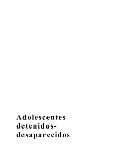 Adolescentes detenidos- desaparecidos