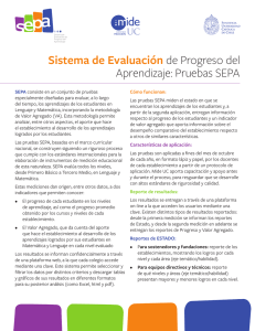 Sistema de Evaluación de Progreso del Aprendizaje: Pruebas SEPA