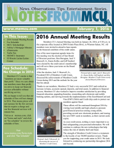 2016 Annual Meeting Results