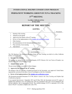 37 th Meeting of the Permanent Working Group on Tuna Tracking