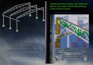 diseño estructural de portico metalico para nave industrial con