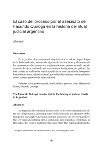 El caso del proceso por el asesinato de Facundo Quiroga en la