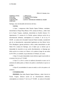 Sentencia 3er Juzgado Civil de Santiago