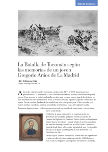 La Batalla de Tucumán según las memorias de un joven Gregorio
