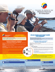 Are you a tourist or an in-transit traveller in the Galapagos?