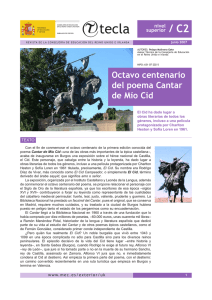 Octavo centenario del poema Cantar de Mío Cid