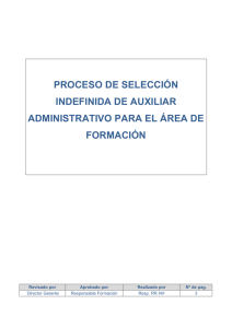 Proceso selecc indefinida - Universidad Pública de Navarra