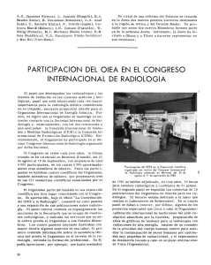 participación del oiea en el congreso internacional de radiología