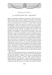 LA INVENCIÓN DEL «QUIJOTE»