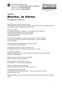 Rosita, la hiena