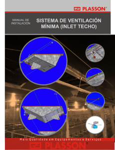 sistema de ventilación mínima (inlet techo)
