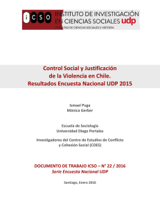 Control Social y Justificación de la Violencia en Chile. Resultados