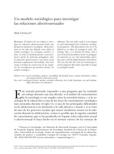 Un modelo sociológico para investigar las relaciones afectivosexuales