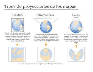 Tipos de proyecciones de los mapas