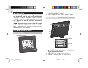 introducción resumen sobre el reloj vista frontal vista