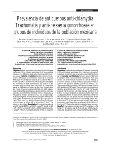 Prevalencia de anticuerpos anti-chlamydia Trachomatis y anti