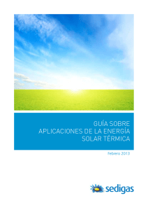 guía sobre aplicaciones de la energía solar térmica
