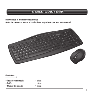 pc-200604 teclado y ratón pc-200406 teclado y ratón