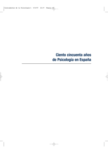 Ciento cincuenta a&ntilde;os de Psicolog&iacute;a en Espa&ntilde;a