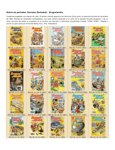 Matriz de portadas: Revistas Mortadelo