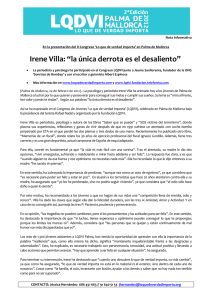 Irene Villa: “la única derrota es el desaliento”