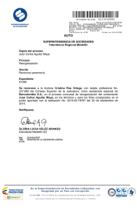 SUPERINTENDENCIA DE SOCIEDADES Intendencia Regional